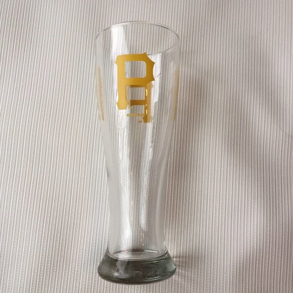 Pittsburgh Pirates Baseball Beer Glass P Logo Drinking Mug Tall Cup Collectible - Picture 1 of 11